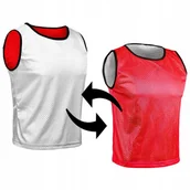 Piłka nożna - Czerwono-Biała Dwustronna Koszulka Piłkarska Sport - miniaturka - grafika 1