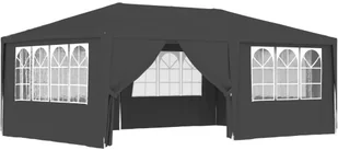 vidaXL Namiot imprezowy ze ściankami, 4x6 m, antracytowy, 90 g/m 48537 - Pawilony ogrodowe - miniaturka - grafika 5