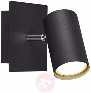 Trio Leuchten Reflektor ścienny Marley z metalu, czarny - Lampy sufitowe - miniaturka - grafika 3