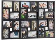 Ramki na zdjęcia - NA Relaxdays Relaxdays XXL ramka zdjęcia kolaż 24 zdjęcia w formacie 10 x 15, format pionowy lub poziomy, tworzywo sztuczne, wys. x szer. 57 x 86 cm, czarna - miniaturka - grafika 1