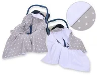 Akcesoria do fotelików - Dwustronny kocyk do fotelika- Gwiazdki szare - miniaturka - grafika 1