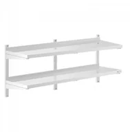 Meble gastronomiczne - Royal Catering Półka wisząca - 140 cm - 2 blaty - RCWR-1400.4 RCWR-1400.4 - miniaturka - grafika 1