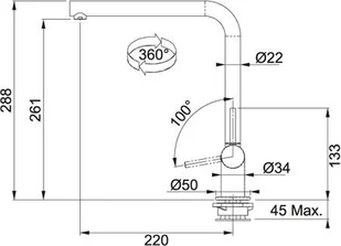Franke Neptune Style Window FN 9311.031 115.0263.158 - Baterie kuchenne - miniaturka - grafika 3