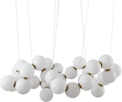 Lampy sufitowe - KKS Modernistyczna lampa wisząca CORALLI DP0254-1000 szklane kule mosiądz - miniaturka - grafika 1