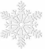 Ozdoby bożonarodzeniowe - Amscan Dekoracja wisząca brokatowa Śnieżki - 10 cm - 4 szt. 191360 - miniaturka - grafika 1