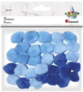 TITANUM Pompony TITANUM niebieskie op.30 283066 - Dekoratorstwo - miniaturka - grafika 2