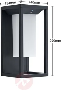 Lucande Lucande Eliel kinkiet solarny LED - Lampy ogrodowe - miniaturka - grafika 4