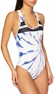 Koszulki i topy damskie - Hurley Damski top bikini W Bp Rib Spider Royale One Piece niebieski indygo l CT2289 - miniaturka - grafika 1