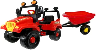 Polski Samochód Terenowy Jeep Na Pedały +przyczepa - Jeździki dla dzieci - miniaturka - grafika 8