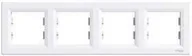 Klawisze i ramki - Schneider Asfora ramka poczwórna pozioma biała EPH5800421 - miniaturka - grafika 1