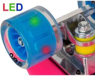 Enero Deskorolka plastikowa 22 cale różowa - Deskorolki - miniaturka - grafika 9