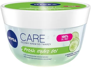 Nivea Care Żelowy Krem do twarzy 24h nawilżenia - Ogórek+Kwas hialuronowy 100ml 124039 - Kremy do twarzy - miniaturka - grafika 2