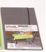 Obrusy i serwetki - OBRUS OGRODOWY OKRĄGŁY 160 cm ciemno szary - miniaturka - grafika 1