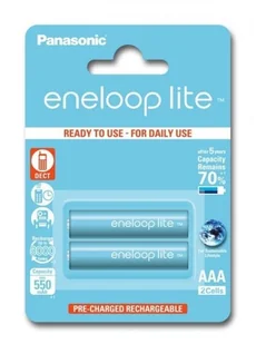 Panasonic ENELOOP LITE AAA 550mAh 3000 CYKLI 2SZT. 154004 - Baterie i akcesoria - miniaturka - grafika 6