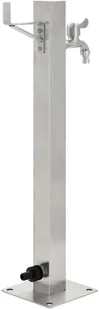 vidaXL Kran ogrodowy na słupku, stal nierdzewna, kwadratowy, 65 cm vidaXL - Inne akcesoria do nawadniania - miniaturka - grafika 3
