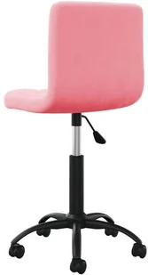Fotel biurowy, krzesło biurowe vidaXL Obrotowe krzesło biurowe, różowe, tapicerowane aksamitem! 334611 - Fotele i krzesła biurowe - miniaturka - grafika 13