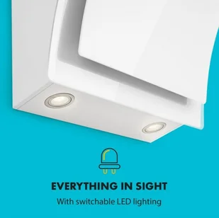 Klarstein Sabia 60 Biały (CGCH2-Sabia-60-WH) - Okapy kuchenne - miniaturka - grafika 5