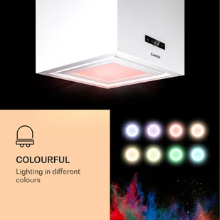 Klarstein Kronleuchter Smart CGCH3-Kronl-Sm-WH - Okapy kuchenne - miniaturka - grafika 4