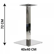 Inne meble biurowe - Stema SH Podstawa stolika SH-3002-1/60/P , 40x40 cm, stal nierdzewna polerowana (stelaż stolika) SH-3002-1/60/P - miniaturka - grafika 1