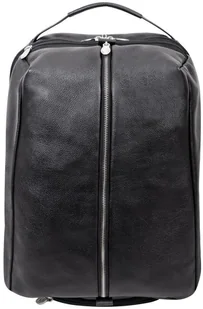 McKlein Czarny plecak podróżny South Shore ze skóry naturalnej na laptopa 17" - Torby na laptopy - miniaturka - grafika 3