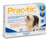 Artykuły przeciw pasożytom - Agro Kutno Prac-tic 625mg 22-50kg) roztwór do nakraplania dla psów 3 pipety - miniaturka - grafika 1