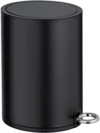 Kosze na śmieci - Wenko Kosz łazienkowy z pedałem MONZA kolor czarny 24165100 - miniaturka - grafika 1