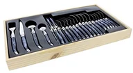 Zestawy sztućców - Laguiole 24-częściowy zestaw sztućców, szare marmurowe uchwyty A120328 - miniaturka - grafika 1