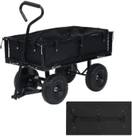 Pozostałe narzędzia ogrodowe - vidaXL Lumarko Wyściółka do wózka ogrodowego, czarna, 86x46x22 cm, tkanina! 92585 - miniaturka - grafika 1