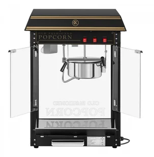 Maszyna automat urządzenie do prażenia popcornu retro TEFLON 1600 W 5-6 kg/h czarno-złota - Maszyny do popcornu - miniaturka - grafika 6