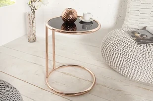 Lectus Stolik kawowy, czarno-miedziany, 55x40 - Ławy i stoliki kawowe - miniaturka - grafika 6