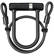 Akcesoria rowerowe - AXA Bügelschloss kabla mini u-Lock + 16 MM 140 MM 16 MM, czarna ,140 MM ALA012 - miniaturka - grafika 1