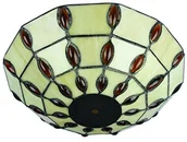 Oprawy, klosze i abażury - Westinghouse Lighting 8703540 28,8 cm Tiffany szklany dyfuzor, biały, 28.8 x 28.8 x 8.31 cm 8703540 - miniaturka - grafika 1