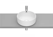 Umywalki - Roca A327523620 INSPIRA ROUND Umywalka nablatowa 370x370 OCT FINECERAMIC BIAŁY MAT - miniaturka - grafika 1