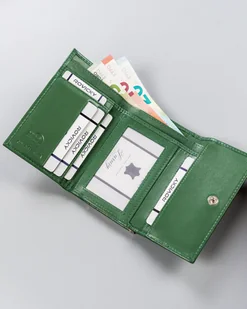 Cavaldi 4U Portfel damski ze skóry naturalnej z portmonetką na bigiel, RFID - Portfele - miniaturka - grafika 7