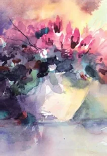 Karnet akwarela 12x18 cm + koperta Bukiet cyklamenów - Kartki okolicznościowe i zaproszenia - miniaturka - grafika 2