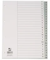 Przekładki do segregatorów - Q-Connect Przekładki A4 szare A-Z KF01817 - miniaturka - grafika 1
