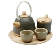 Zabawki AGD - Plan Toys Zestaw do herabty z czajniczkiem orientalny, - miniaturka - grafika 1