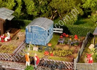 Kolejki i akcesoria - Faller Ogródek działkowy z wagonem mieszkalnym 180490 - miniaturka - grafika 1