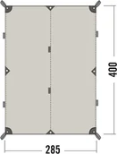 Akcesoria turystyczne - Tatonka Tarp 4 TC, sand beige 2021 Plandeki biwakowe 2468-321-0 - miniaturka - grafika 1