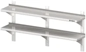 Meble gastronomiczne - Stalgast Półka wisząca, przestawna,podwójna 1500x300x660 mm 981783150 - miniaturka - grafika 1