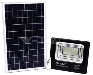 v-tac Projektor LED Solarny V-TAC 35W IP65 VT-100W 6000K 2450lm - Lampy pozostałe - miniaturka - grafika 3