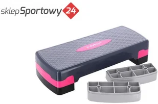 HMS STEP DO AEROBIKU AS002 RÓŻ-SZAR - Pozostały sprzęt i akcesoria do ćwiczeń - miniaturka - grafika 4