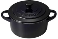 Naczynia żaroodporne - Le Creuset Mini cocotte czarny Le Creuset 71901101400000 - miniaturka - grafika 1