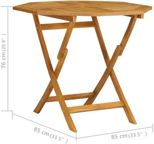 vidaXL 5-częściowy zestaw mebli ogrodowych, lite drewno tekowe 3059581 - Meble ogrodowe - miniaturka - grafika 11