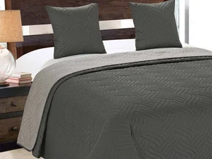 Euromat Dwustronna Narzuta Vigo II Ciemno Szara-Srebrna 11 220x240+2x40x40 09979 - Narzuty - miniaturka - grafika 4