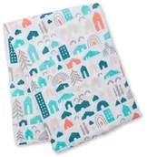 Koce i narzuty dla dzieci - Lulujo Kocyk muślinowy, Neighbourhood - miniaturka - grafika 1