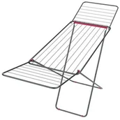 Suszarki na ubrania - Pucuś Suszarka balkonowa czarna Elvin 18mb - miniaturka - grafika 1