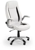 Fotele i krzesła biurowe - Halmar Saturn Biała Ecoskóra V-CH-SATURN-FOT-BIAŁY - miniaturka - grafika 1