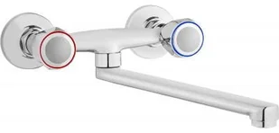 Deante Bateria zlewozmywakowa ścienna NEO Teno Chrom BON_080D - Baterie kuchenne - miniaturka - grafika 2