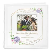 Albumy fotograficzne - Murrano Album mały z oknem nadruk dedykacja dla rodziców 25 rocznica ALB-SO-WH-UV-015 - miniaturka - grafika 1